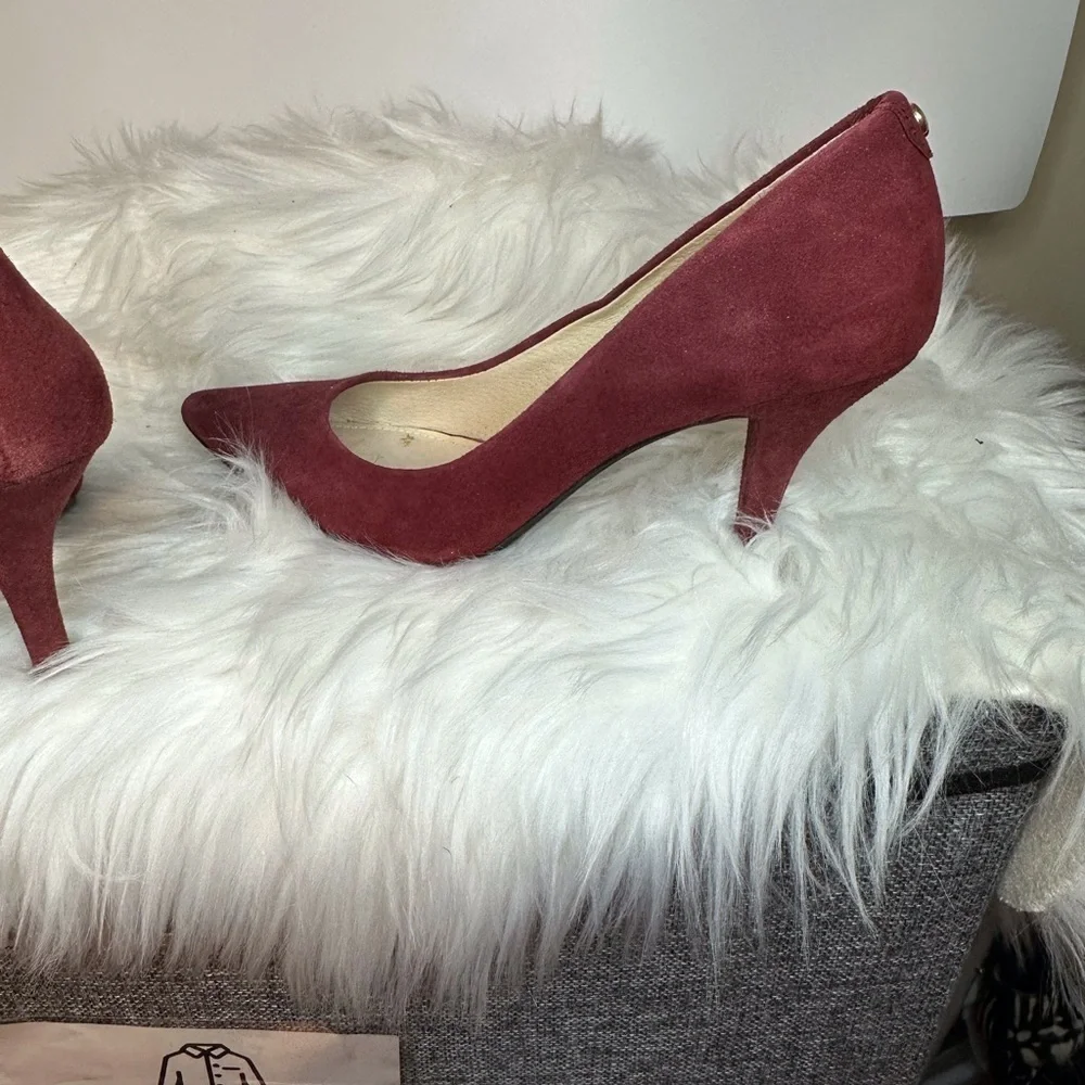 Michael Kors Red Suede Stiletto Heels